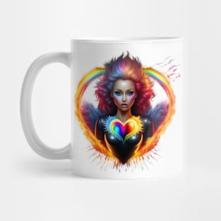 Radiant Doll Rainbow Heart II Mug